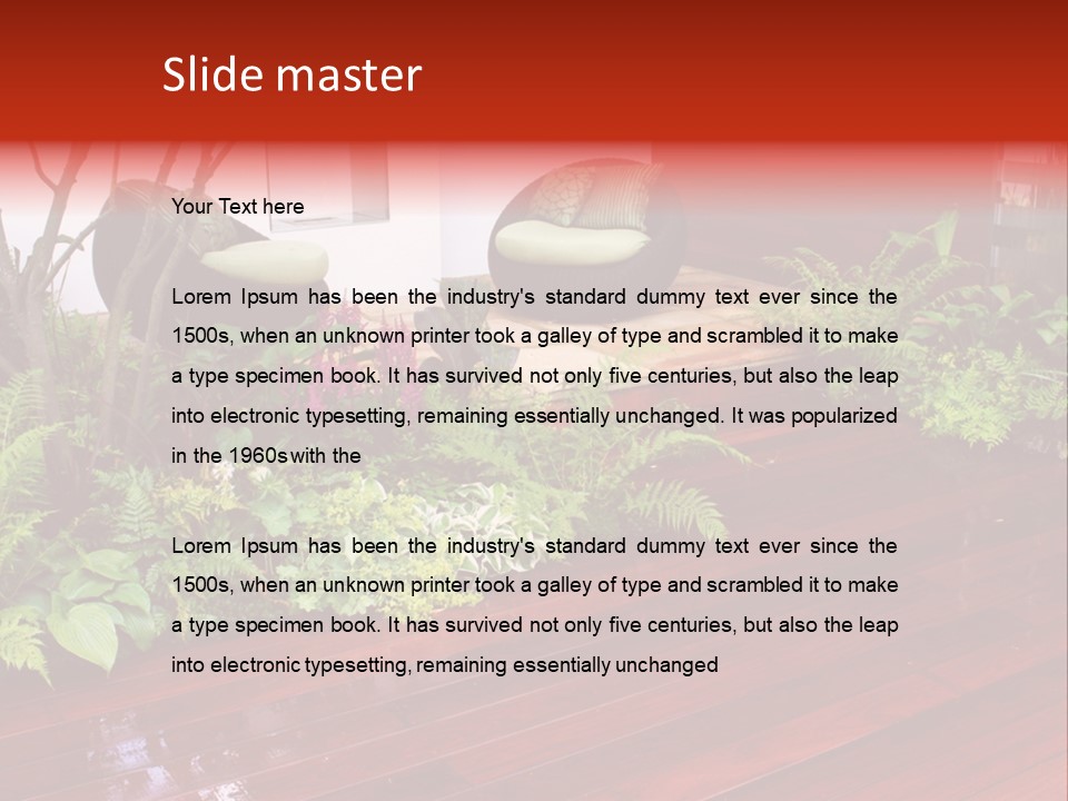 Trees Design Wood PowerPoint Template