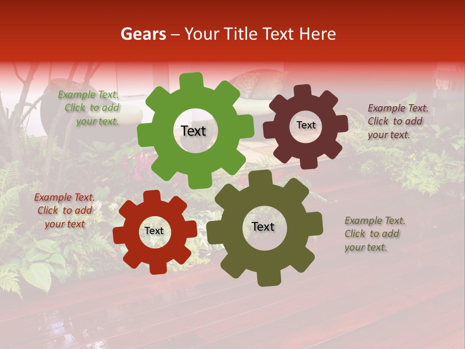 Trees Design Wood PowerPoint Template