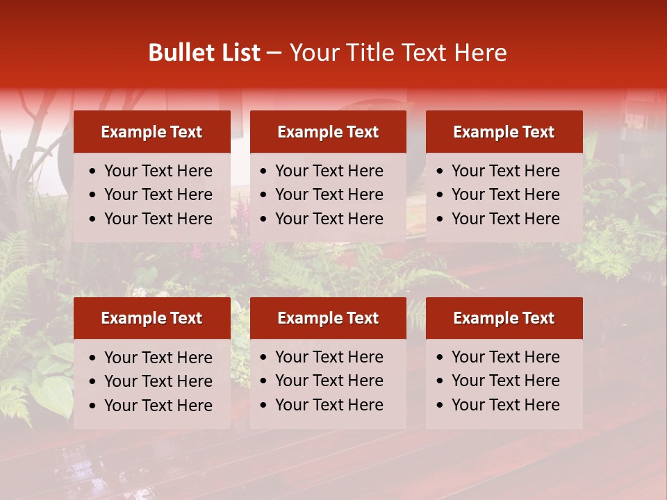 Trees Design Wood PowerPoint Template
