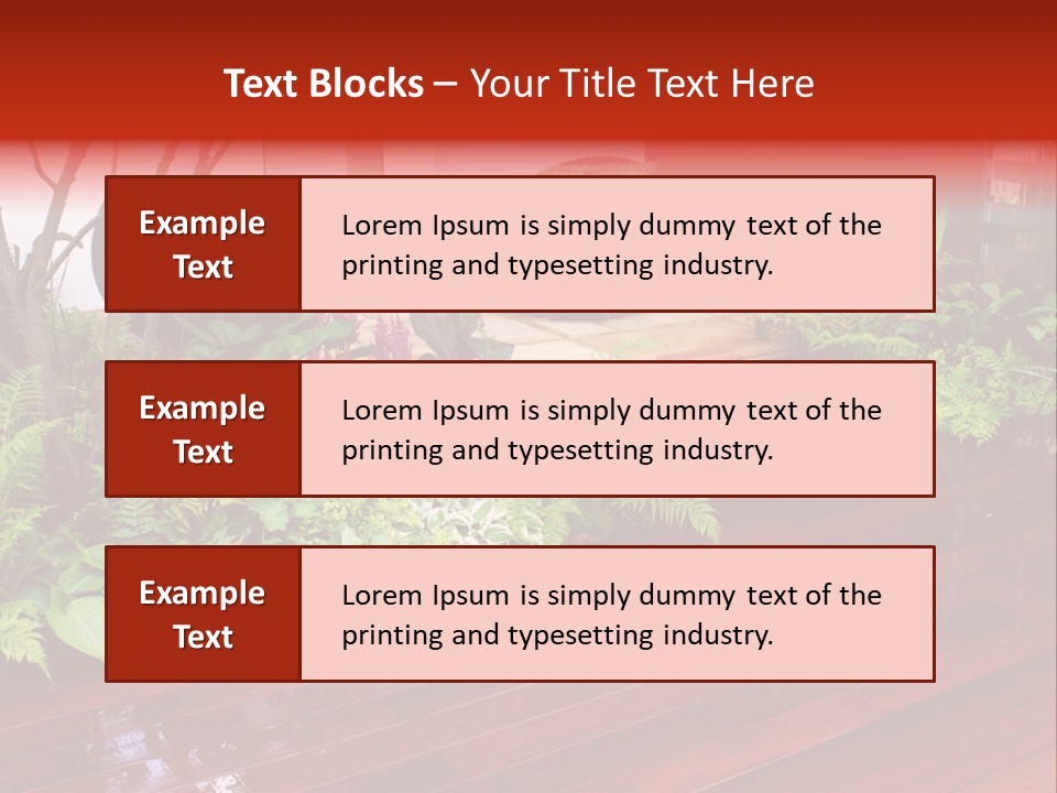 Trees Design Wood PowerPoint Template