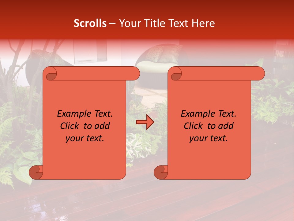 Trees Design Wood PowerPoint Template