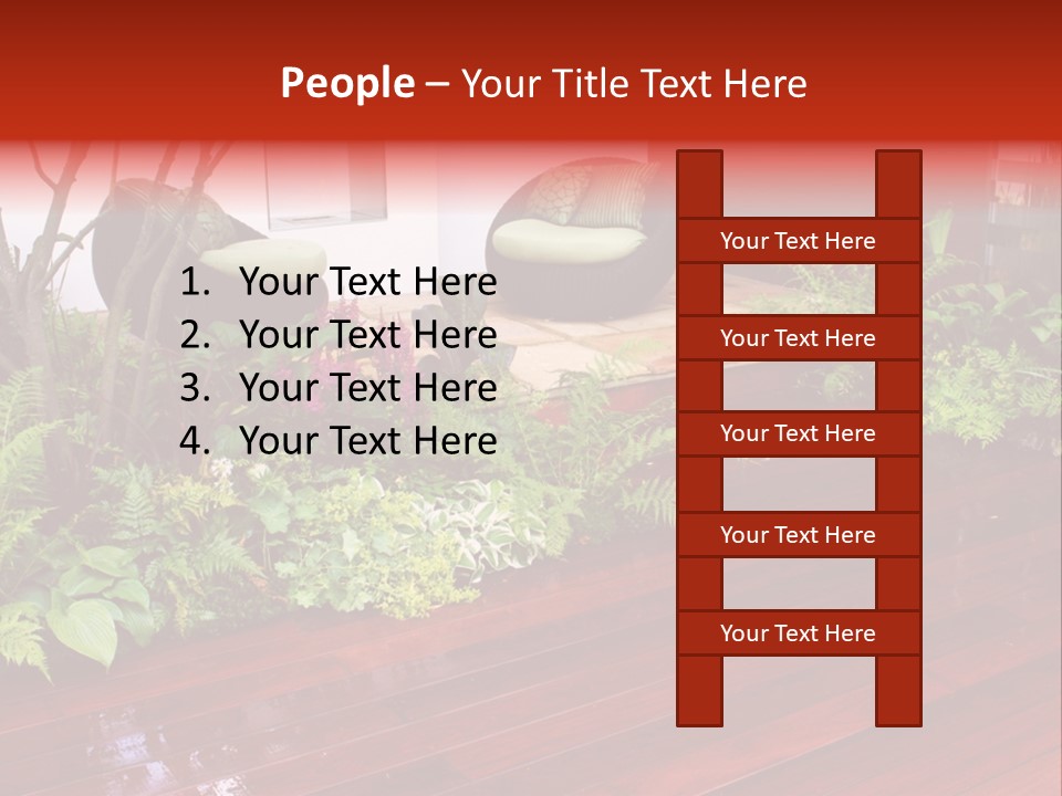 Trees Design Wood PowerPoint Template