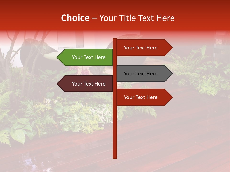 Trees Design Wood PowerPoint Template