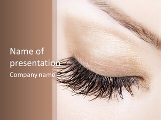 Closeup Vogue Woman PowerPoint Template