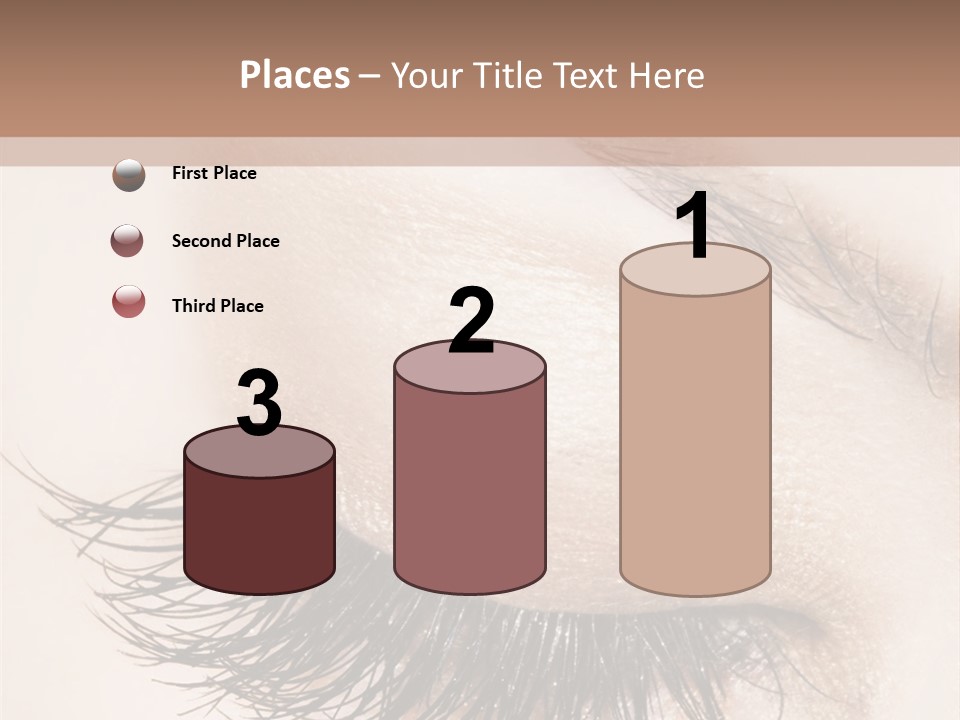 Closeup Vogue Woman PowerPoint Template