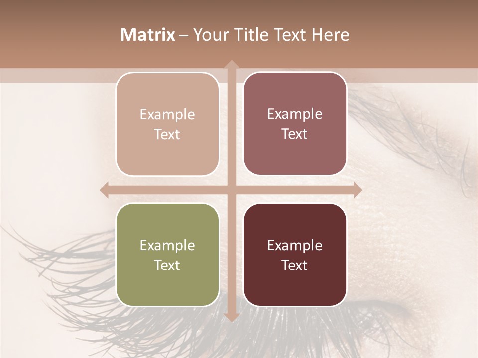 Closeup Vogue Woman PowerPoint Template