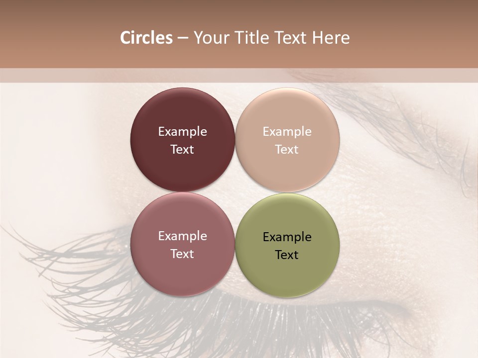 Closeup Vogue Woman PowerPoint Template