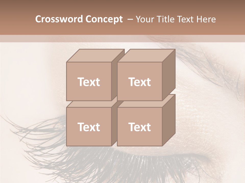 Closeup Vogue Woman PowerPoint Template