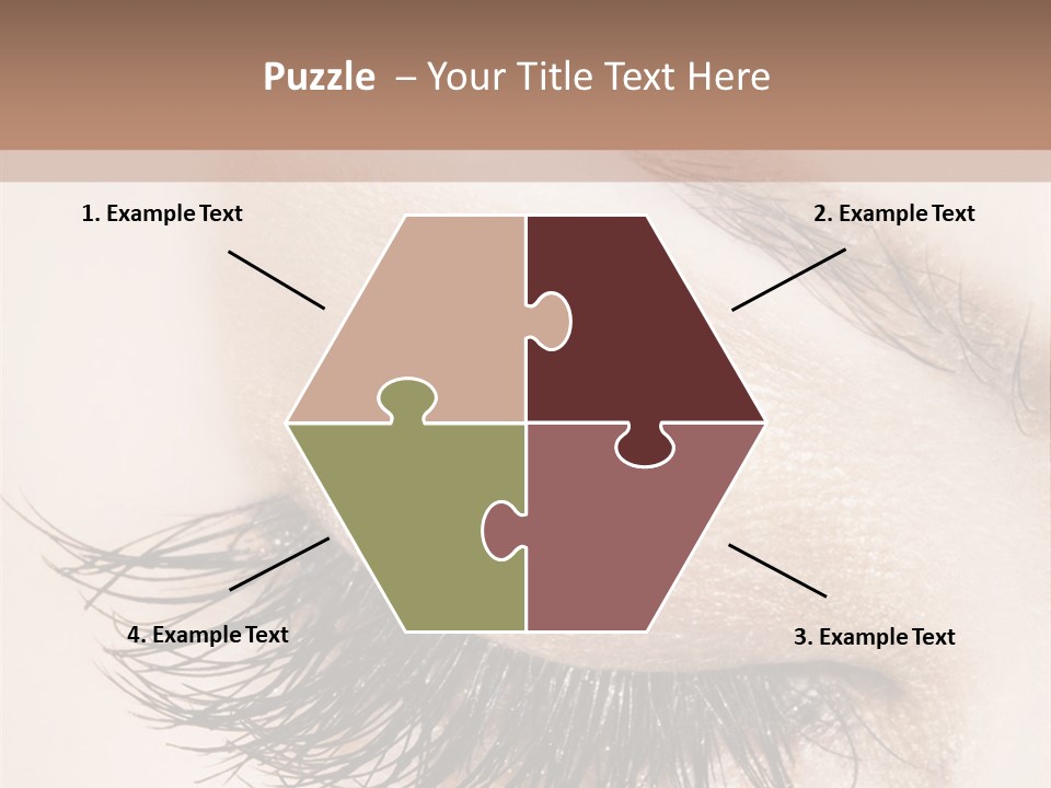 Closeup Vogue Woman PowerPoint Template