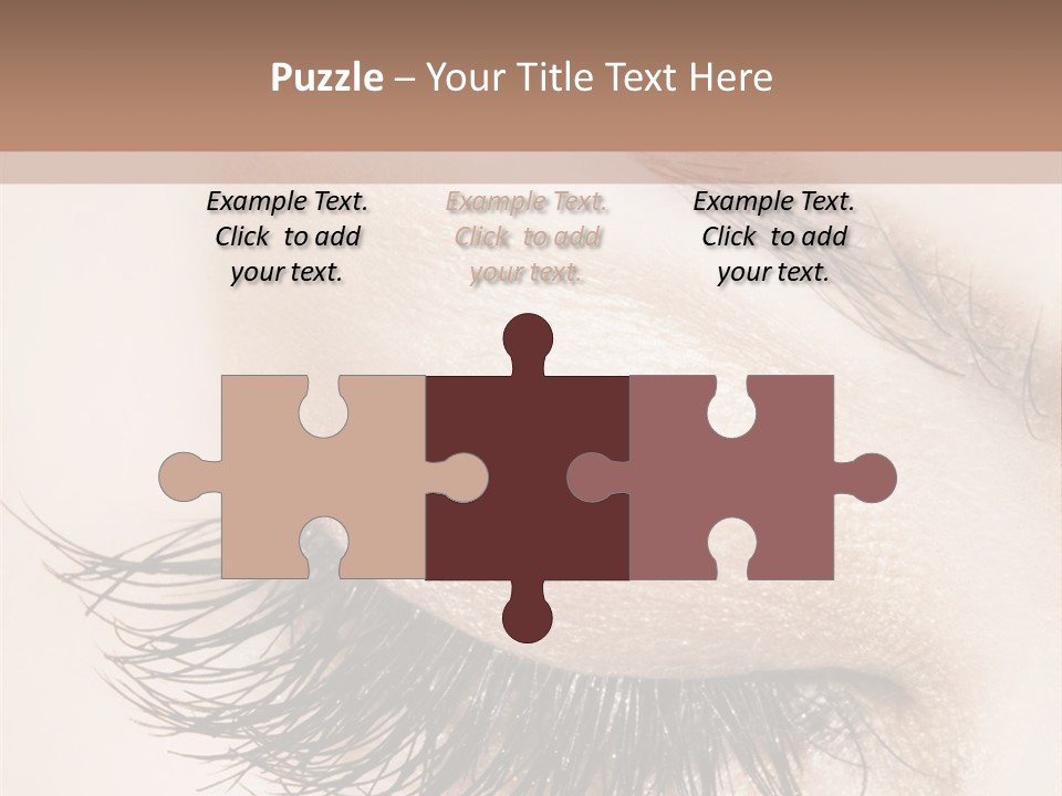 Closeup Vogue Woman PowerPoint Template