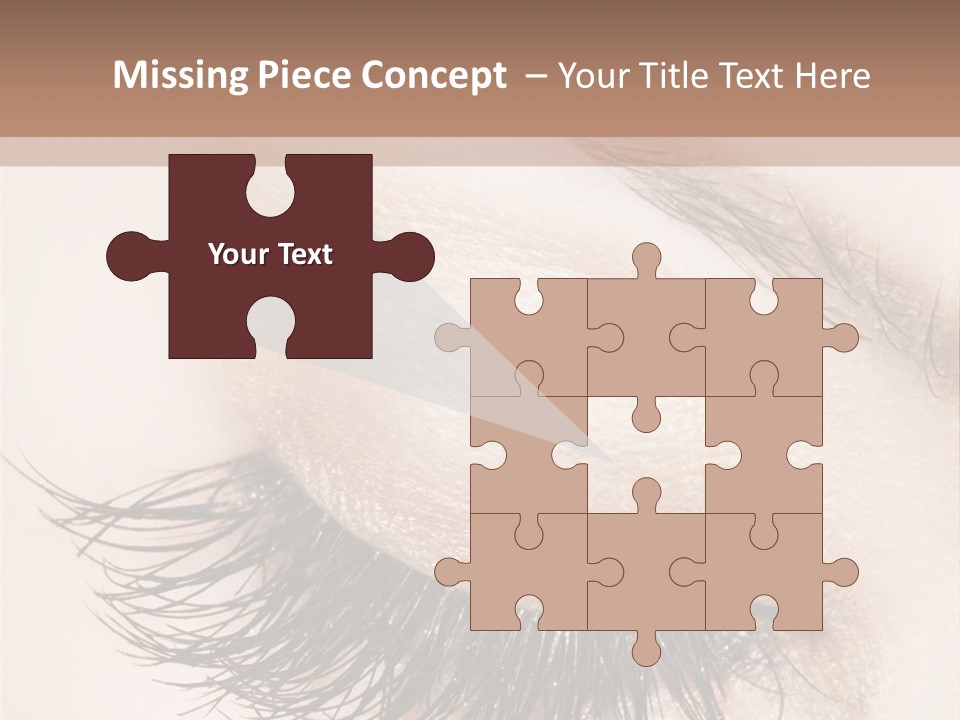 Closeup Vogue Woman PowerPoint Template