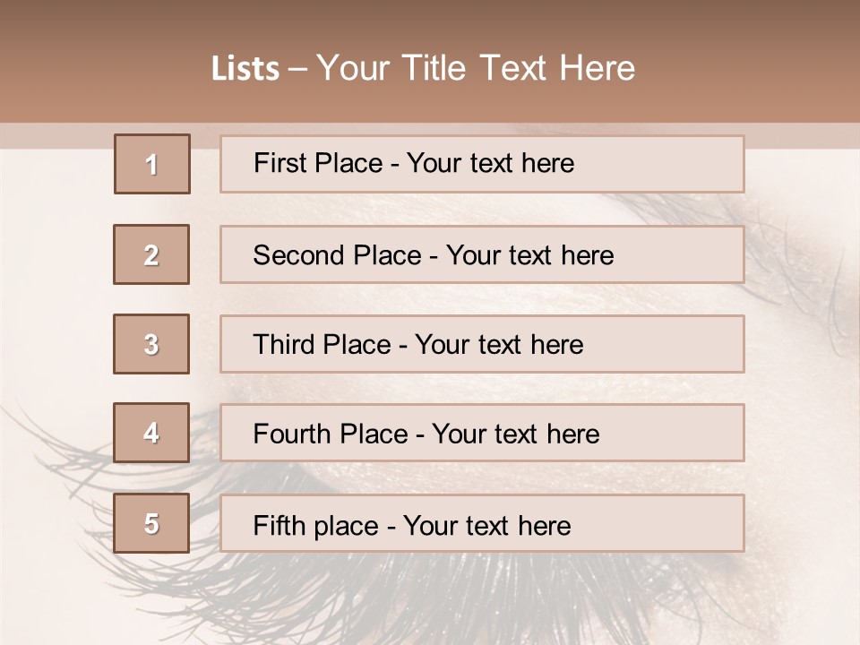 Closeup Vogue Woman PowerPoint Template