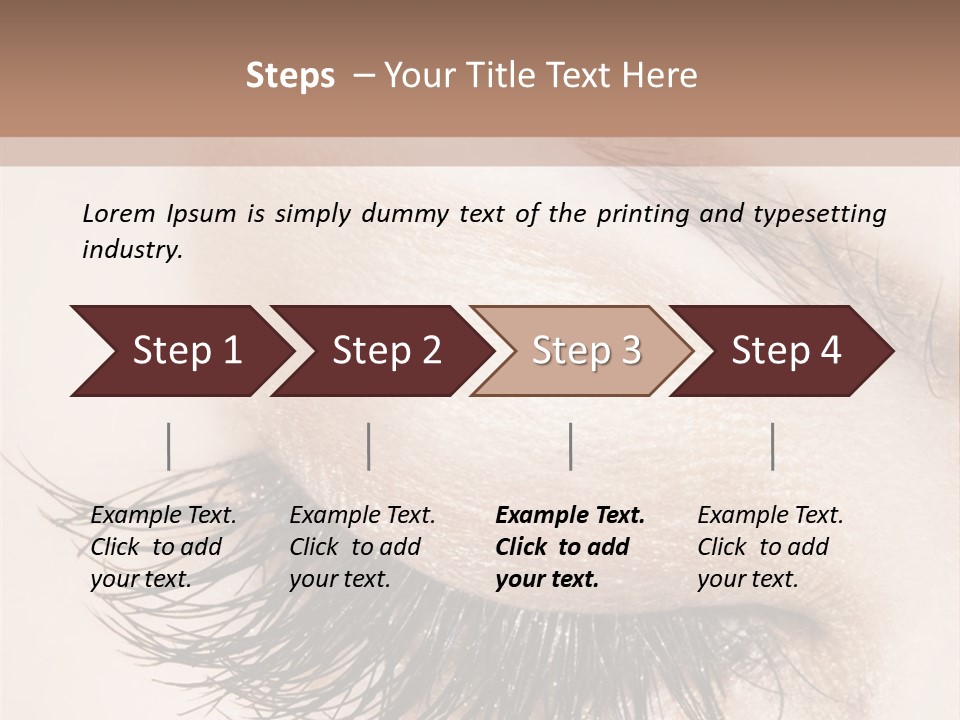 Closeup Vogue Woman PowerPoint Template