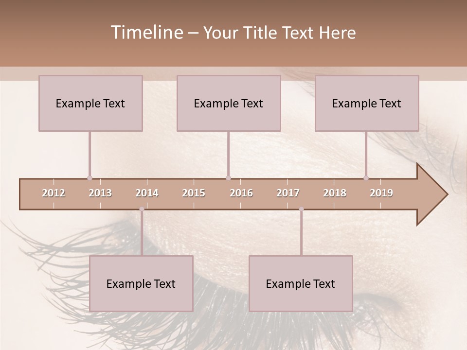 Closeup Vogue Woman PowerPoint Template