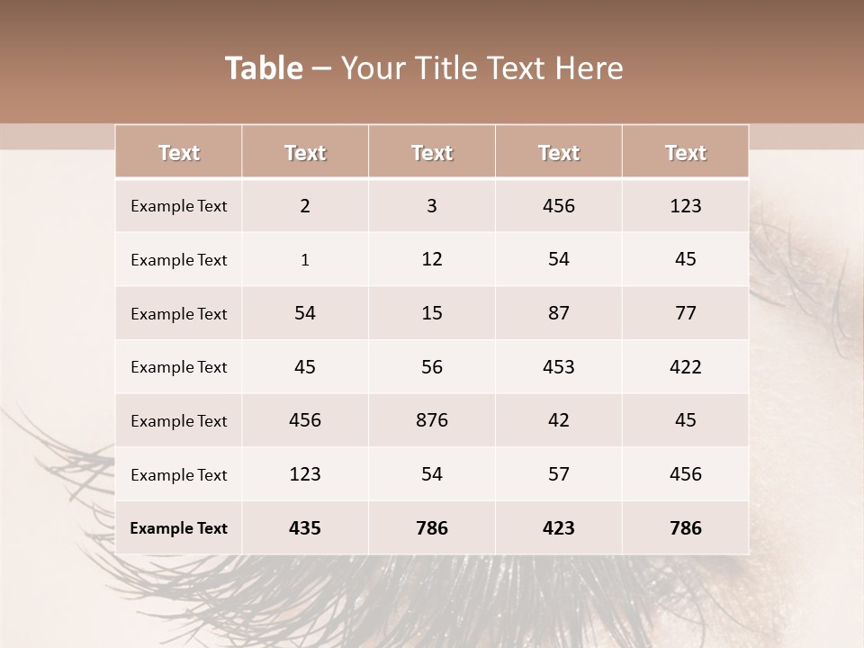 Closeup Vogue Woman PowerPoint Template