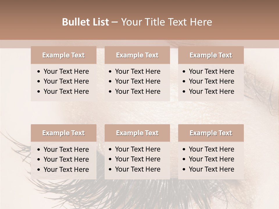 Closeup Vogue Woman PowerPoint Template