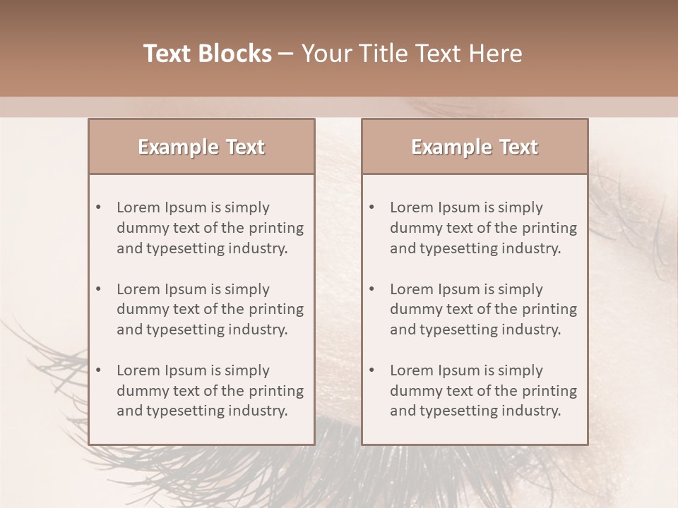 Closeup Vogue Woman PowerPoint Template