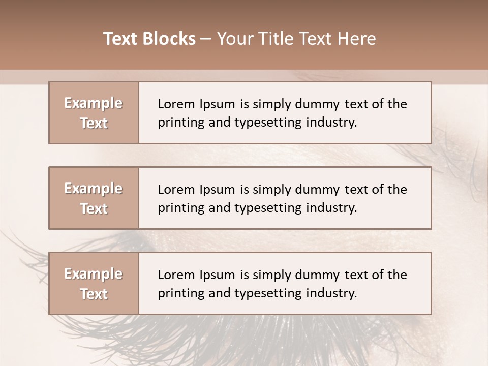 Closeup Vogue Woman PowerPoint Template