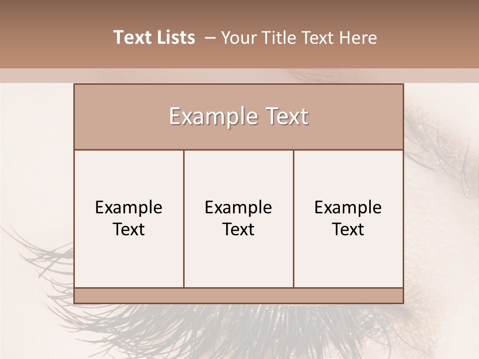 Closeup Vogue Woman PowerPoint Template