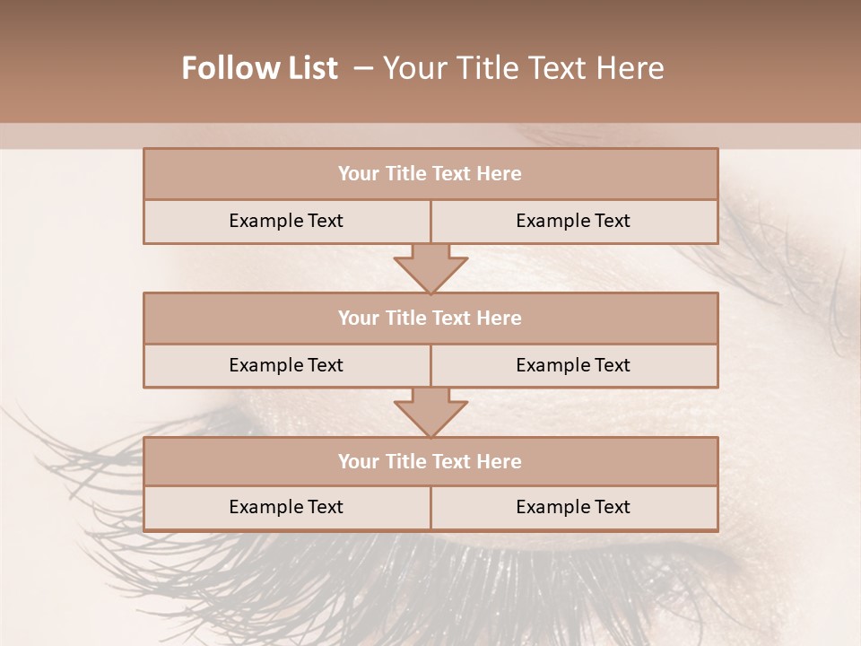 Closeup Vogue Woman PowerPoint Template