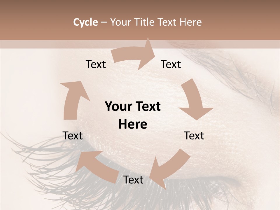 Closeup Vogue Woman PowerPoint Template