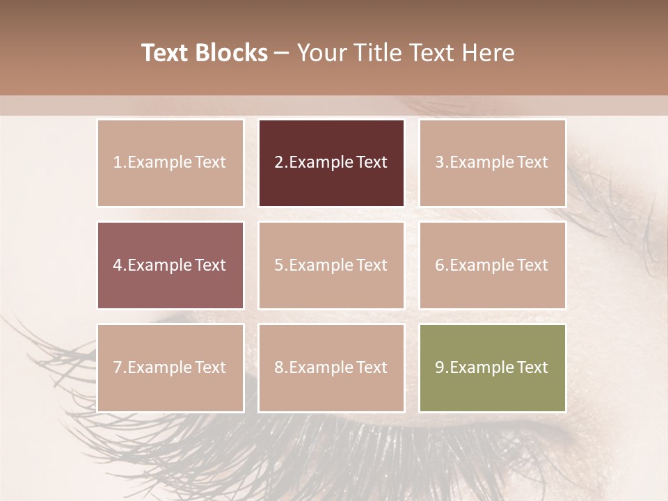 Closeup Vogue Woman PowerPoint Template