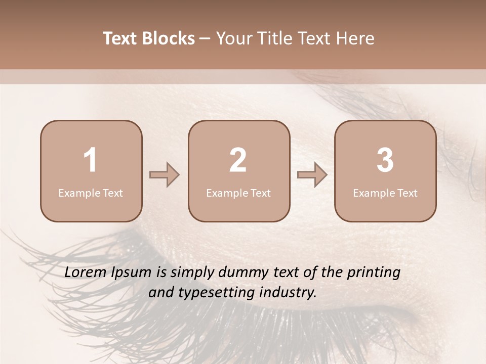 Closeup Vogue Woman PowerPoint Template