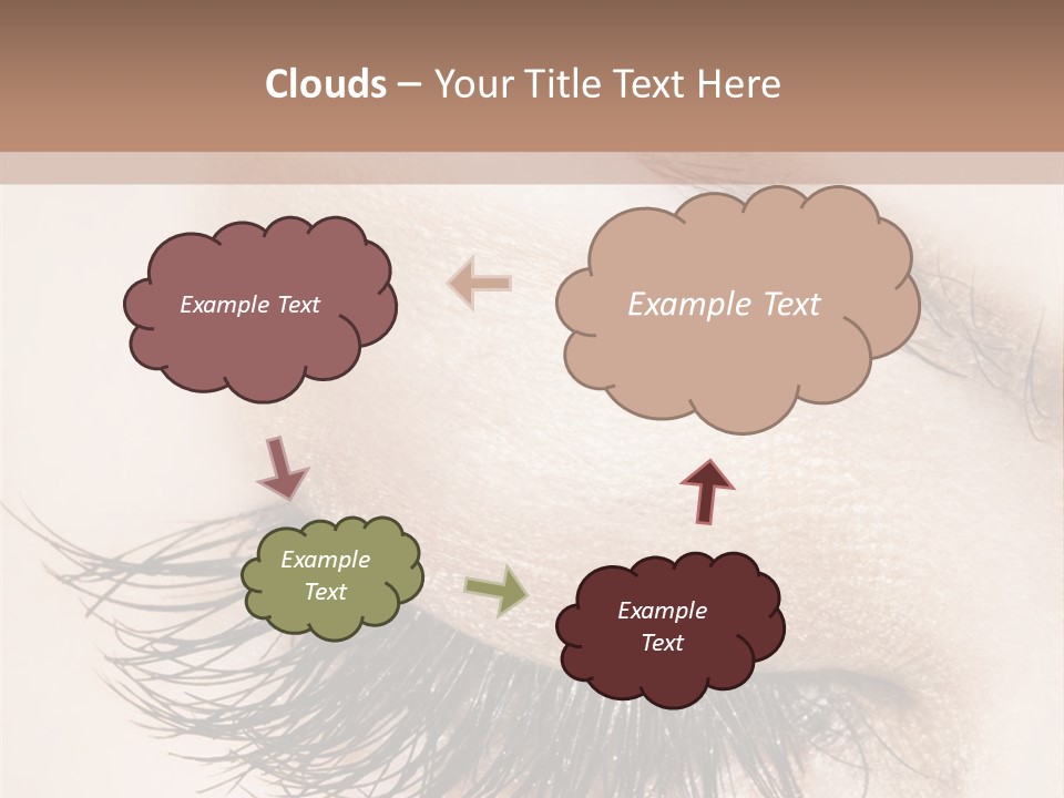 Closeup Vogue Woman PowerPoint Template