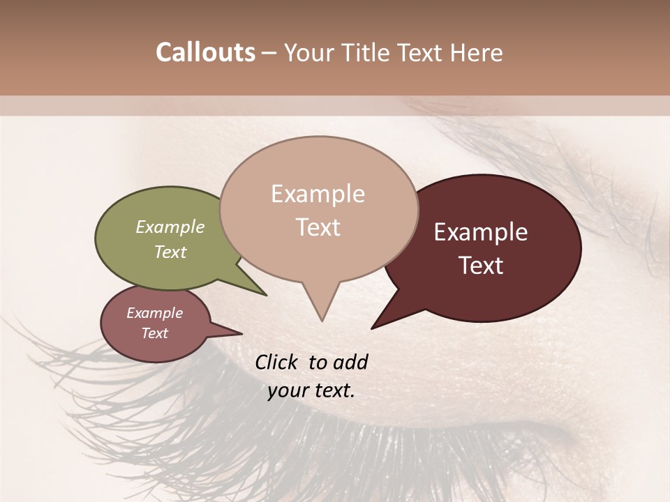 Closeup Vogue Woman PowerPoint Template