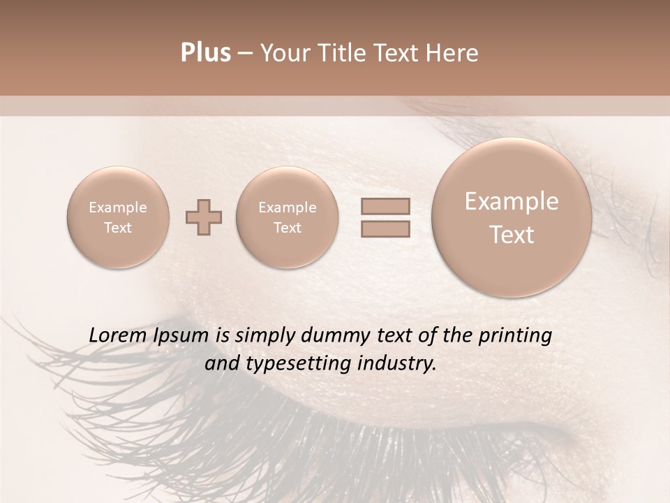 Closeup Vogue Woman PowerPoint Template