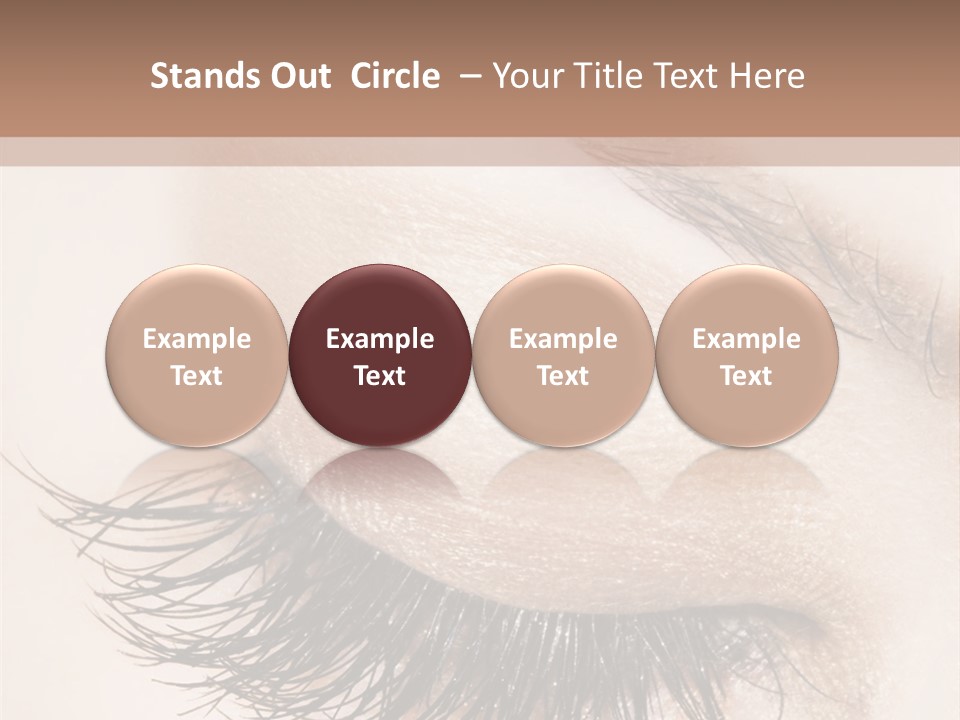 Closeup Vogue Woman PowerPoint Template