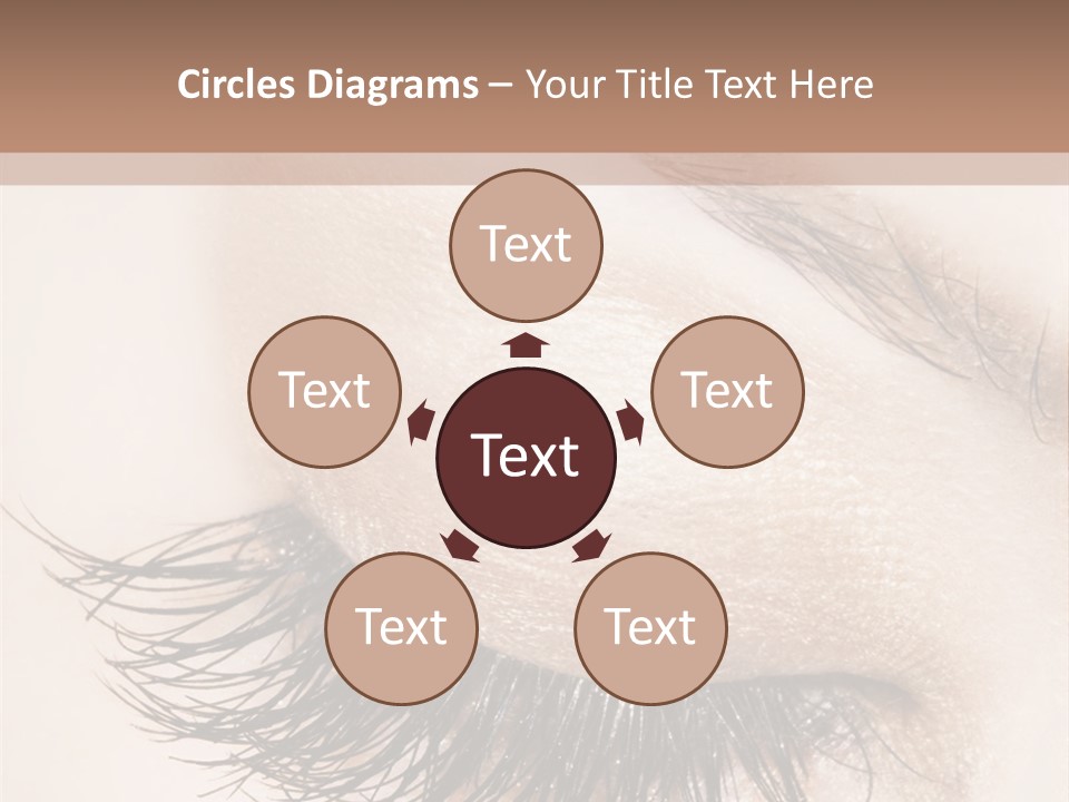 Closeup Vogue Woman PowerPoint Template