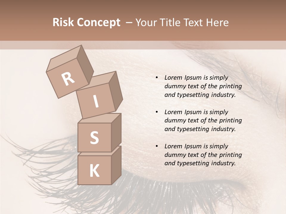 Closeup Vogue Woman PowerPoint Template