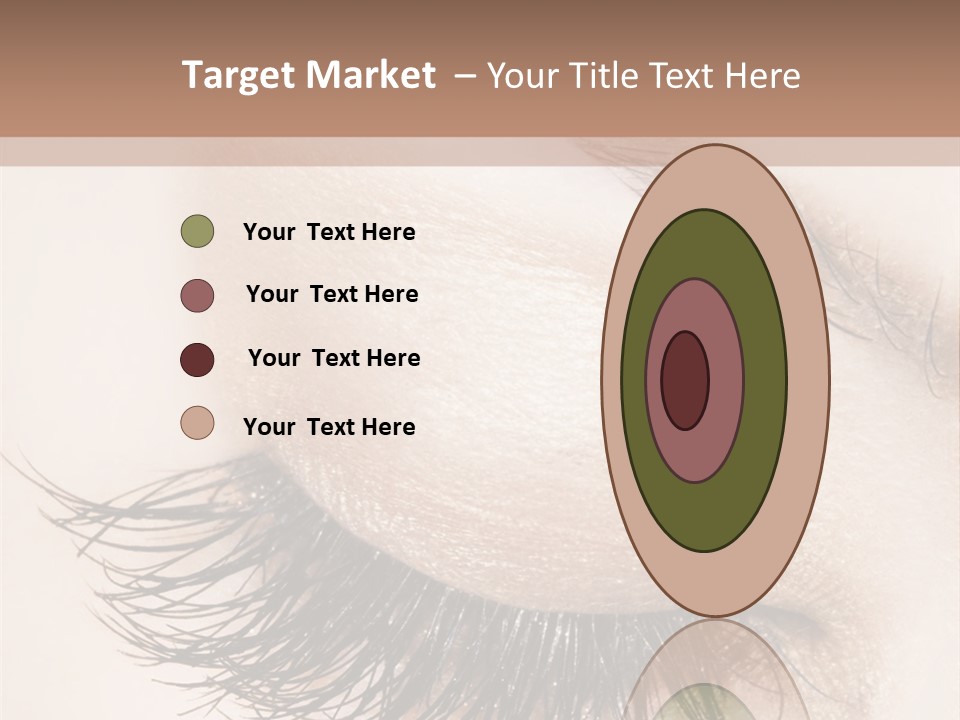 Closeup Vogue Woman PowerPoint Template