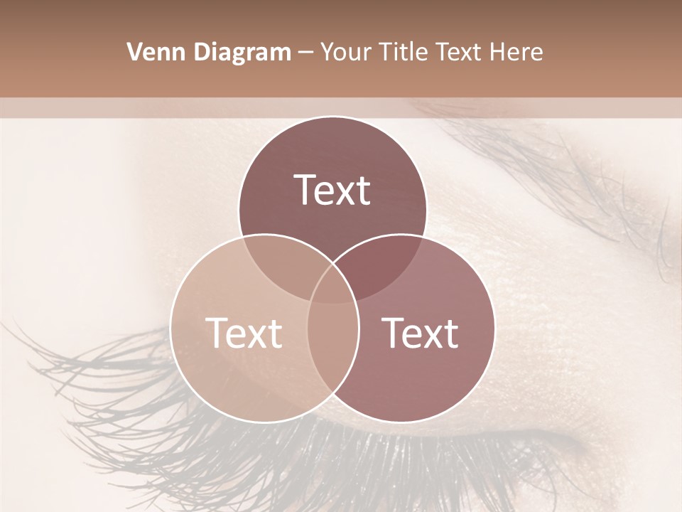 Closeup Vogue Woman PowerPoint Template
