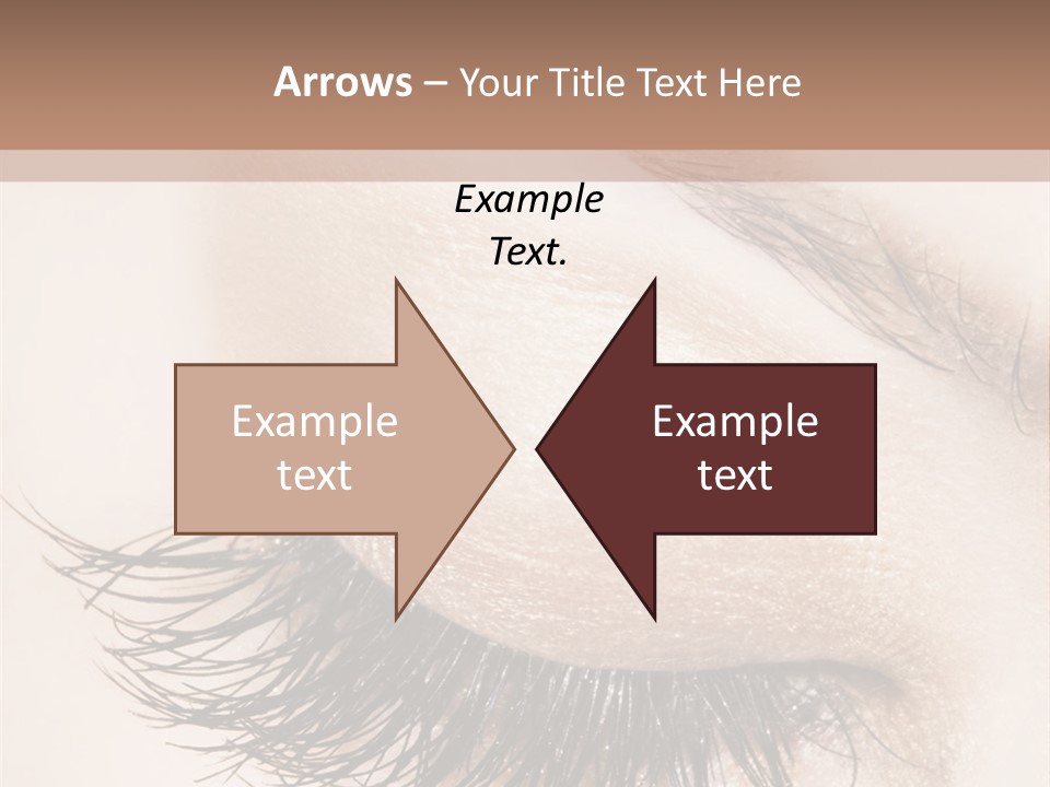 Closeup Vogue Woman PowerPoint Template