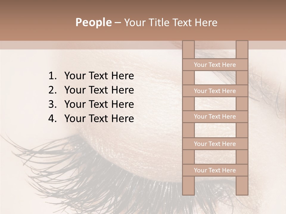 Closeup Vogue Woman PowerPoint Template