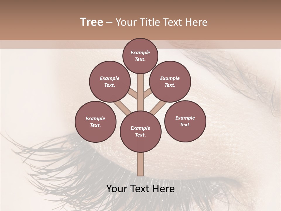 Closeup Vogue Woman PowerPoint Template