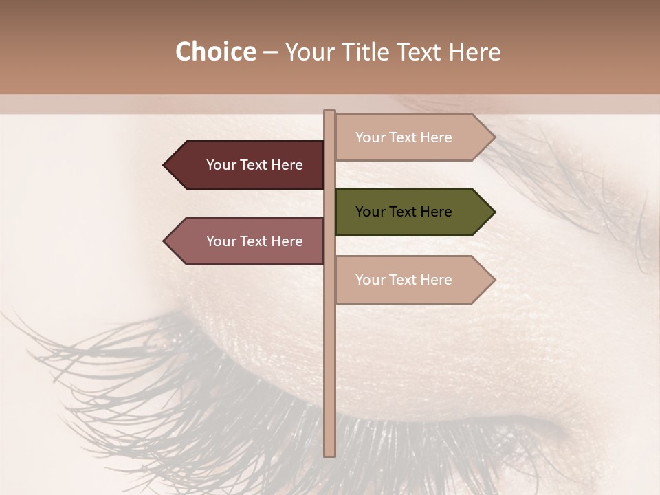 Closeup Vogue Woman PowerPoint Template