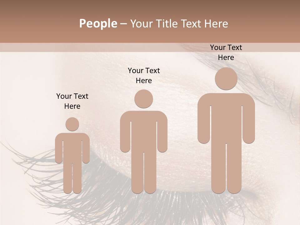 Closeup Vogue Woman PowerPoint Template