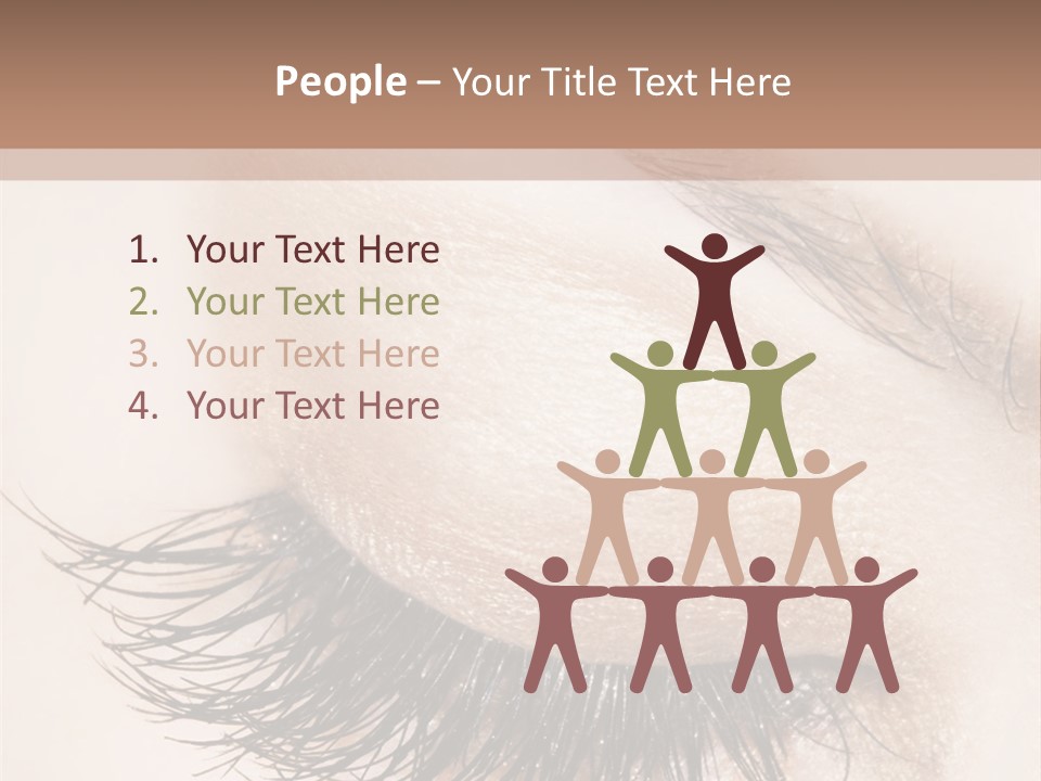 Closeup Vogue Woman PowerPoint Template