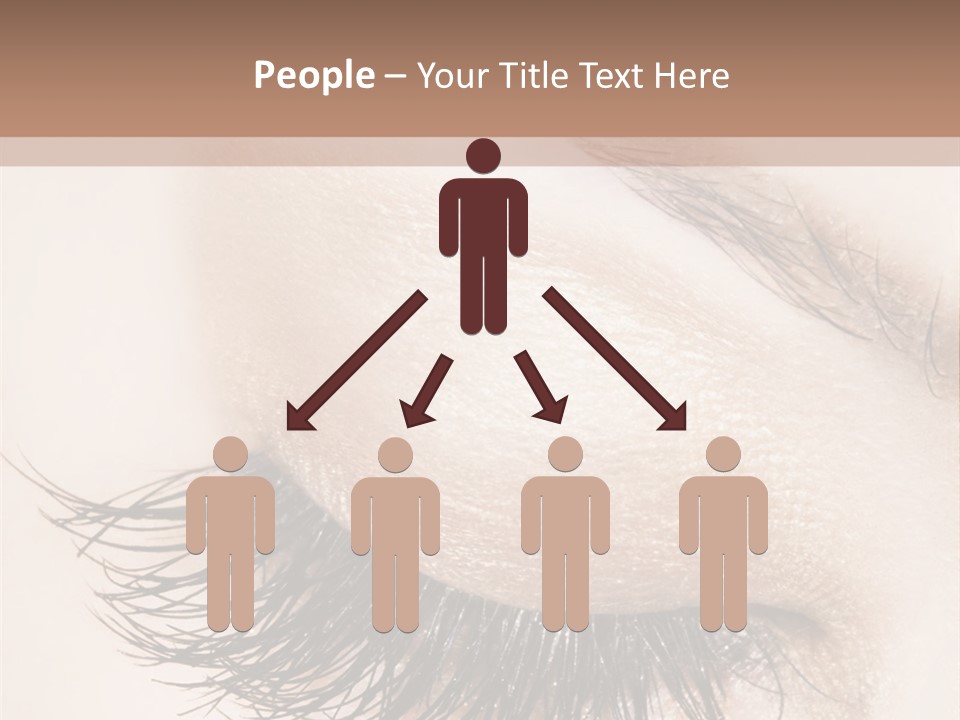 Closeup Vogue Woman PowerPoint Template