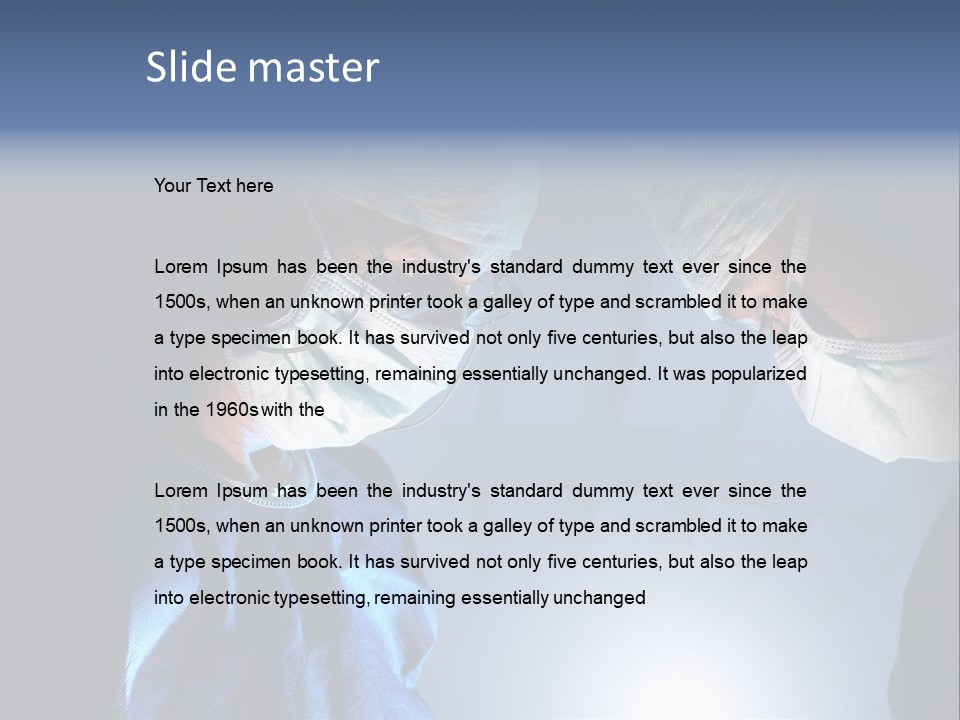 Man Stethoscope Healthcare PowerPoint Template