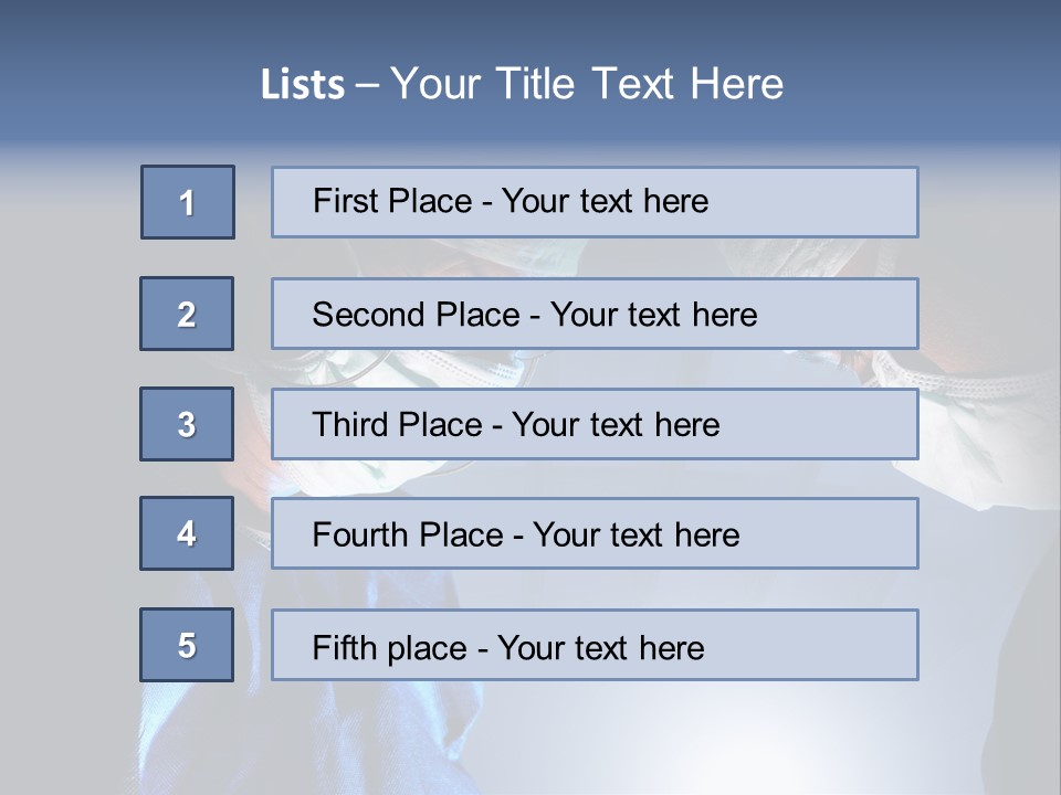 Man Stethoscope Healthcare PowerPoint Template