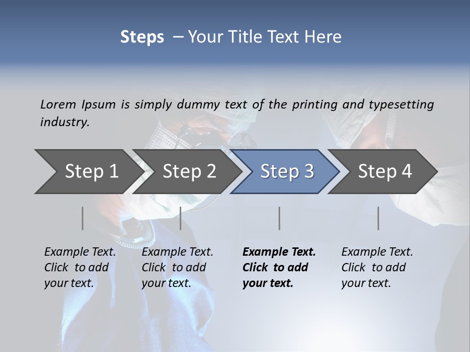 Man Stethoscope Healthcare PowerPoint Template
