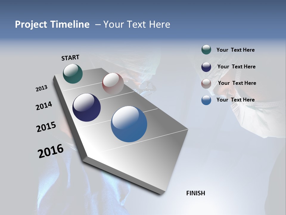Man Stethoscope Healthcare PowerPoint Template