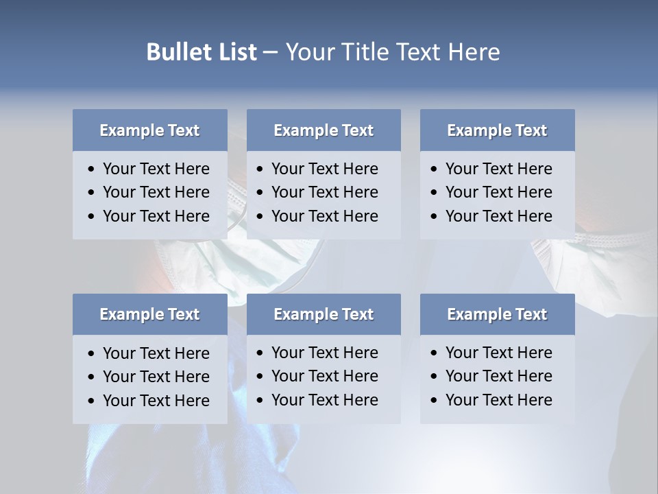 Man Stethoscope Healthcare PowerPoint Template