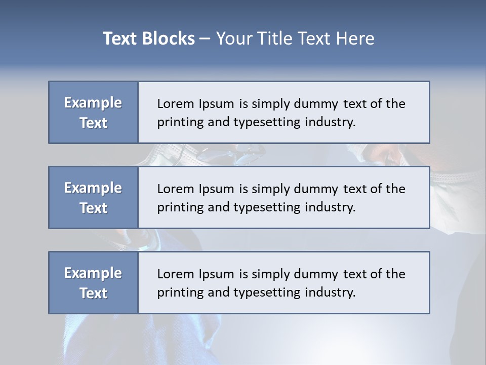 Man Stethoscope Healthcare PowerPoint Template