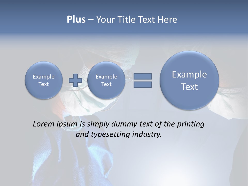 Man Stethoscope Healthcare PowerPoint Template