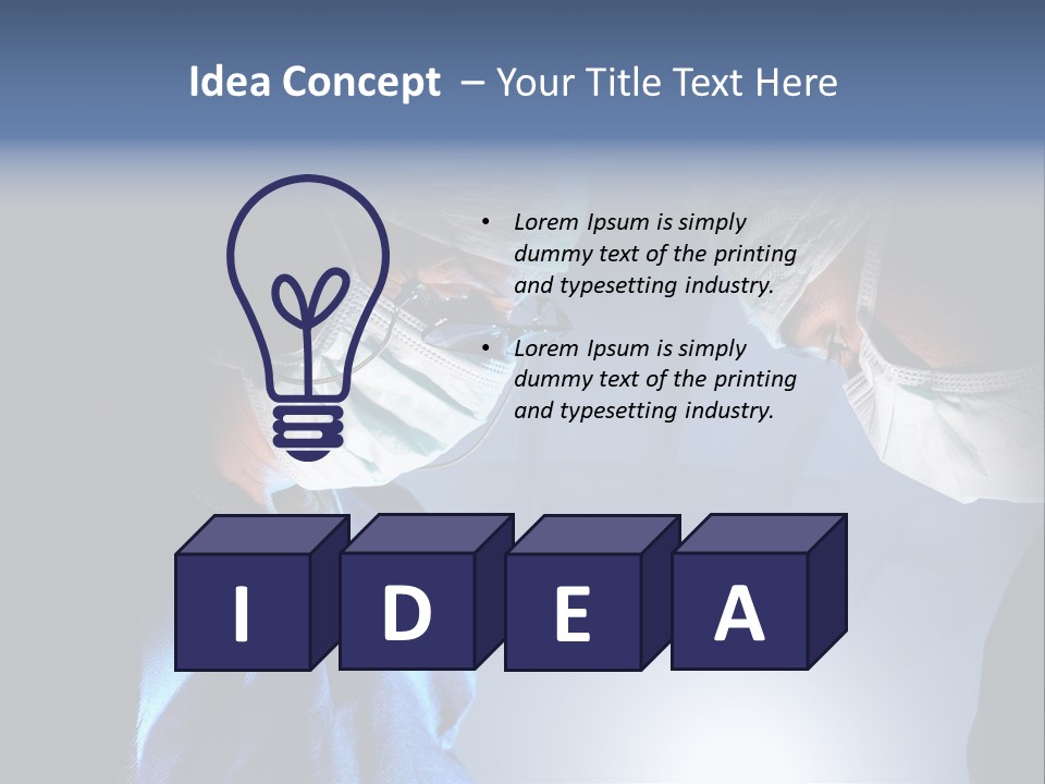Man Stethoscope Healthcare PowerPoint Template